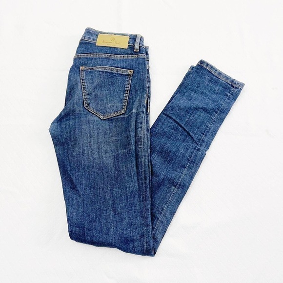 Massimo Dutti Skinny Fit Denim Jeans SZ2 - Picture 3 of 8